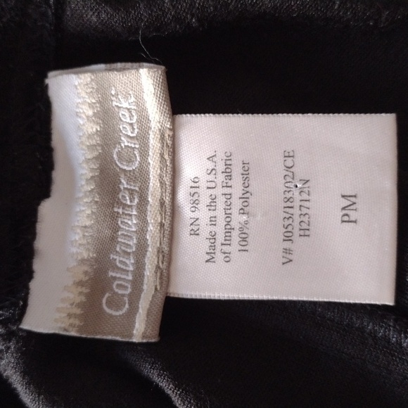 Coldwater Creek Black Velour Sleeveless Maxi Lace Embellished Dress & Jacket PM - Picture 10 of 12